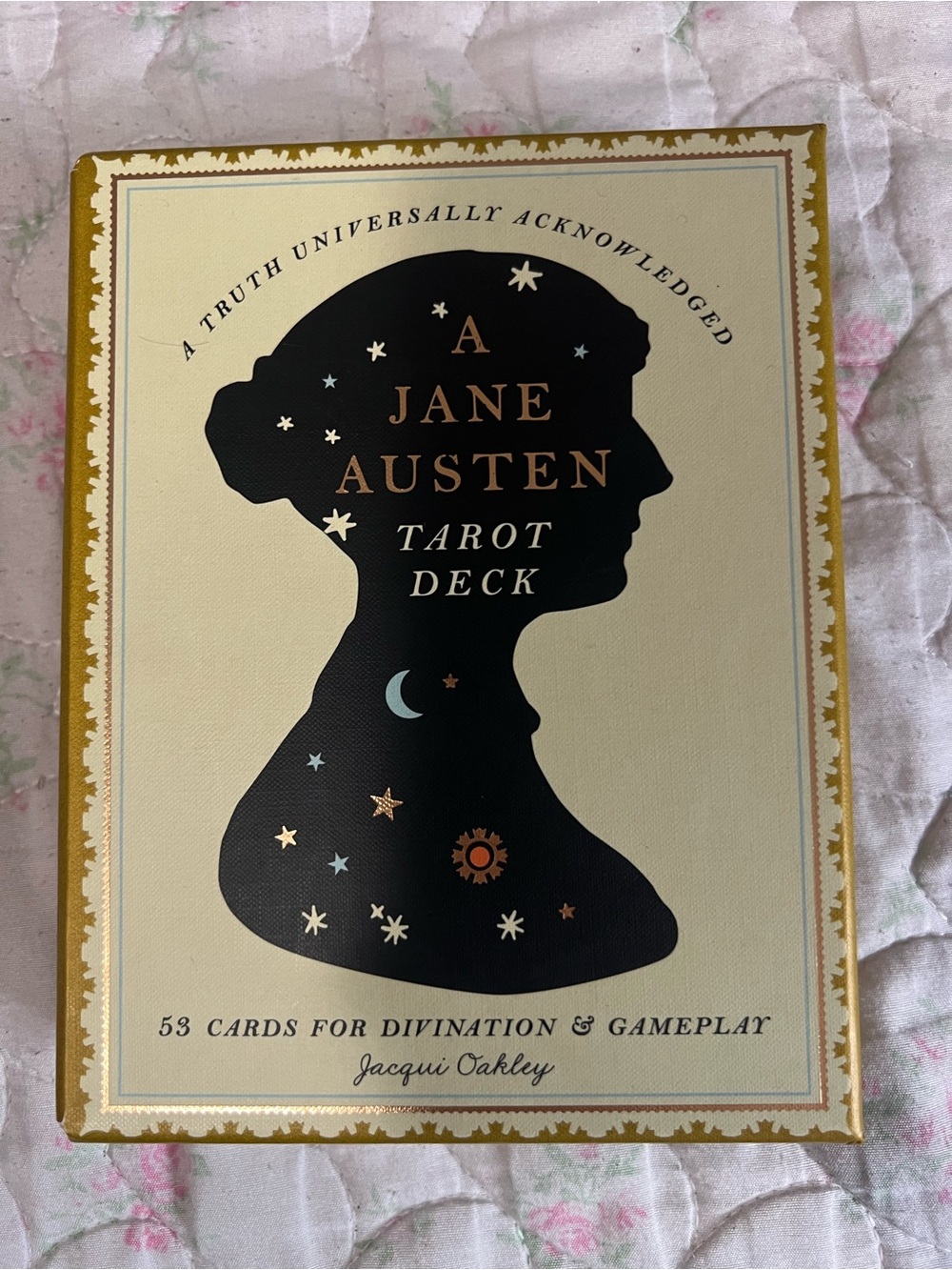 A Jane Austen Tarot Deck - Black & Cream with Gold Accents